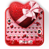 keyboard.theme.crystal.bow.heart.red