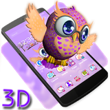 cute.owl.pink.launcher.huawei.theme