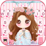 com.ikeyboard.theme.pink.floral.girl