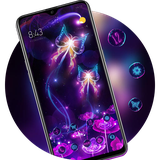 theme.high.tech.butterfly.flowers.purple.shining.launcher.wallpaper