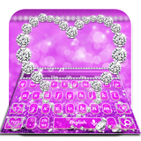 keyboard.theme.diamond.shiny.heart.purple
