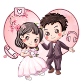 com.cartoon.couple.love.wedding