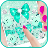 com.ikeyboard.theme.green.diamond.bow