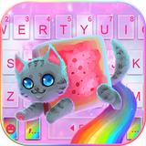 com.ikeyboard.theme.twinkle.rainbow.cat