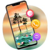 theme.abstract.simple.reflection.trees.launcher.wallpaper