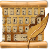 keyboard.theme.calligraphy.letter.shakespeare.pan.ink