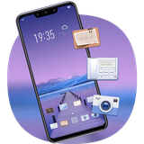 theme.natural.purple.bridge.galaxy.m20.best.launcher.wallpaper