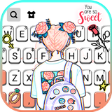 com.ikeyboard.theme.doodle.cartoon.girl