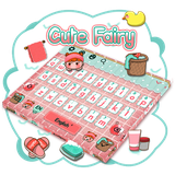 keyboard.theme.cute.girl.fairy.cartoon.pink