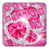 keyboard.theme.pink.diamond.love.glitter