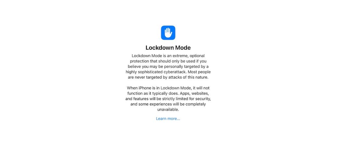 معرفی قابلیت Lockdown Mode