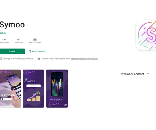 برنامه جعلی Symoo