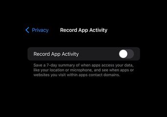 نظارت بر فعالیت برنامه‌ها در iOS