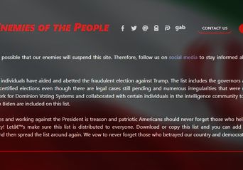 وب‌سایت «دشمنان مردم»