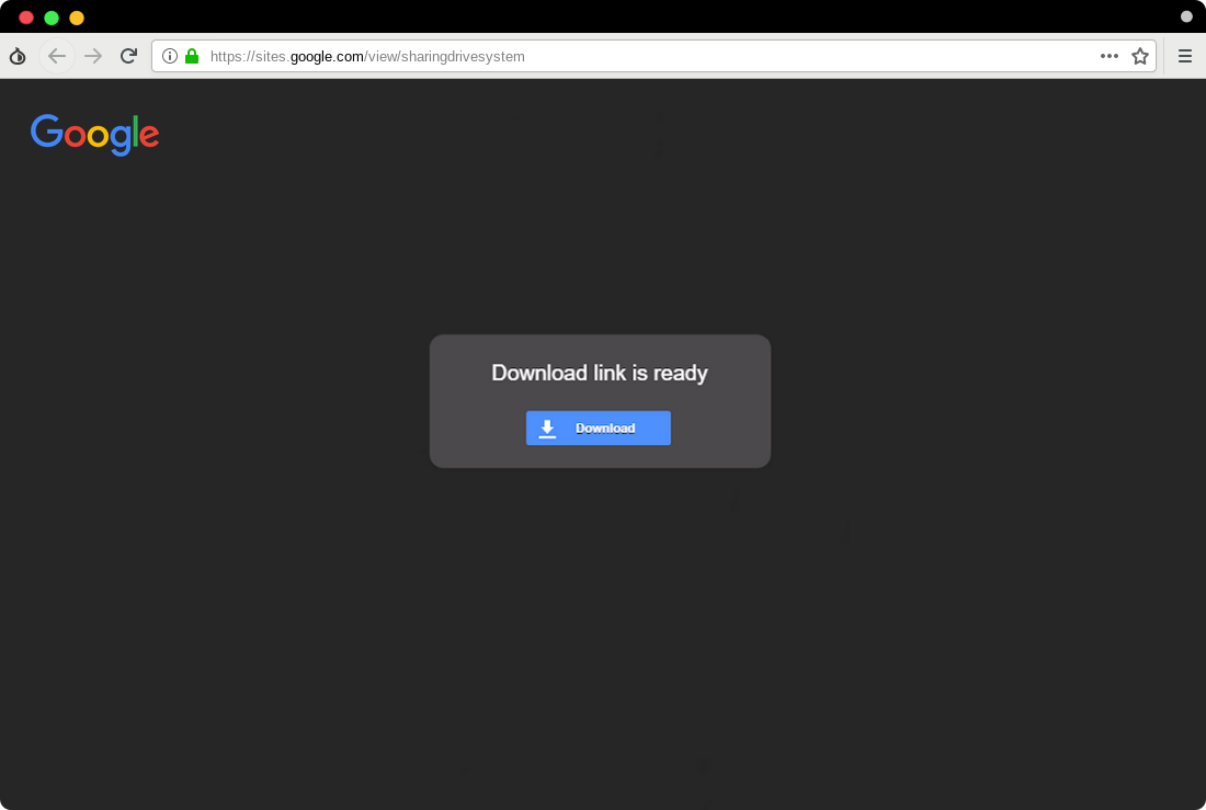 اشتراکگذاری جعلی فایل در گوگل درایو