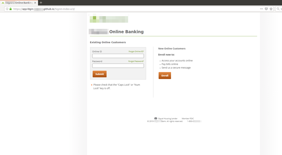 میزبانی صفحات فیشینگ در گیت‌هاب 