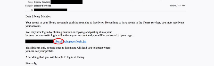 نمونهای از ایمیلهای فیشینگ ارسالی از سوی گروه هک کوبالت دیکنز