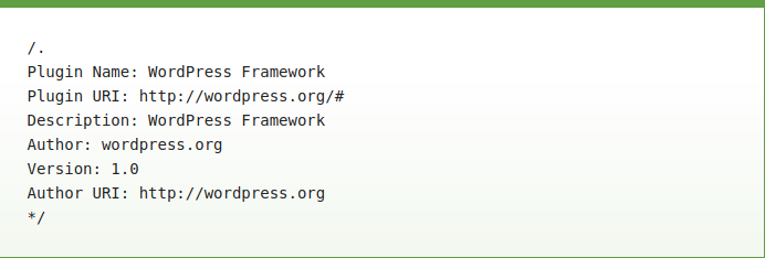 افزونه تقلبی wpframework